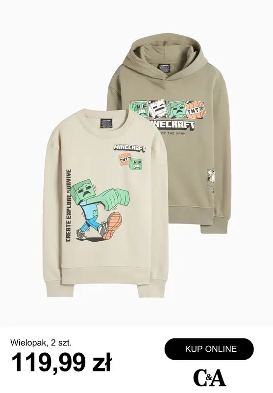 C&A - gazetka promocyjna Kolekcja Minecraft dla dzieci od piątku 23.01  - strona 3