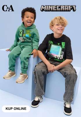 C&A - gazetka promocyjna Kolekcja Minecraft dla dzieci od piątku 23.01 