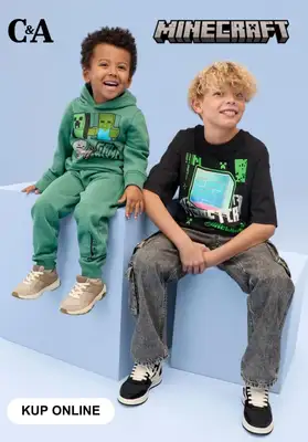 C&A - gazetka promocyjna Kolekcja Minecraft dla dzieci od piątku 23.01 