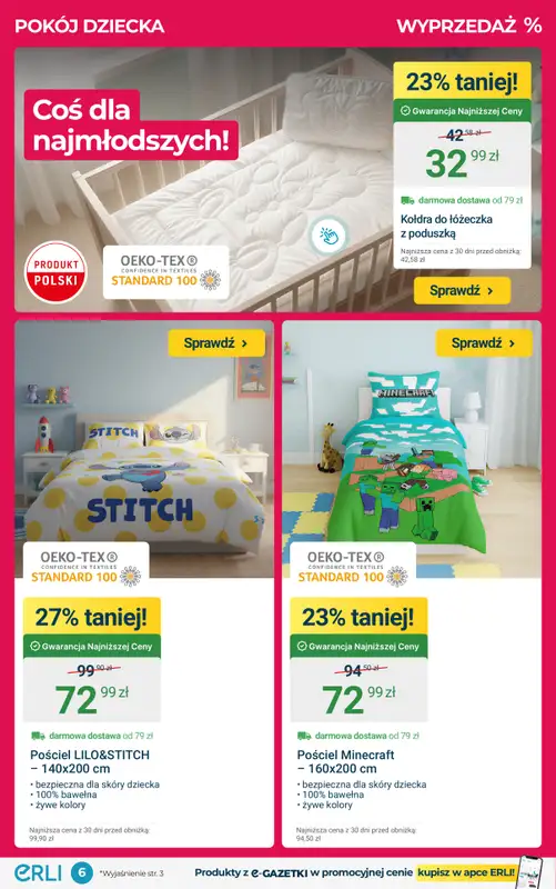 ERLI - gazetka promocyjna DOM, O JAKIM MARZYSZ - najtaniej z Erli! od poniedziałku 26.01 do niedzieli 01.02 - strona 6