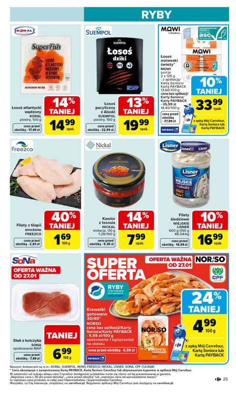 Carrefour - gazetka promocyjna Gazetka Carrefour od poniedziałku od poniedziałku 26.01 do soboty 31.01 - strona 27