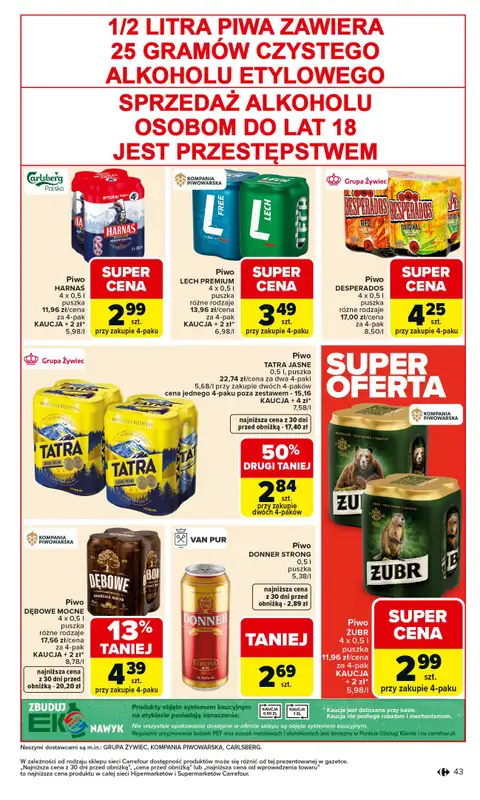 Carrefour - gazetka promocyjna Gazetka Carrefour od poniedziałku od poniedziałku 26.01 do soboty 31.01 - strona 45