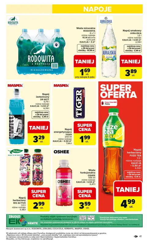 Carrefour - gazetka promocyjna Gazetka Carrefour od poniedziałku od poniedziałku 26.01 do soboty 31.01 - strona 43
