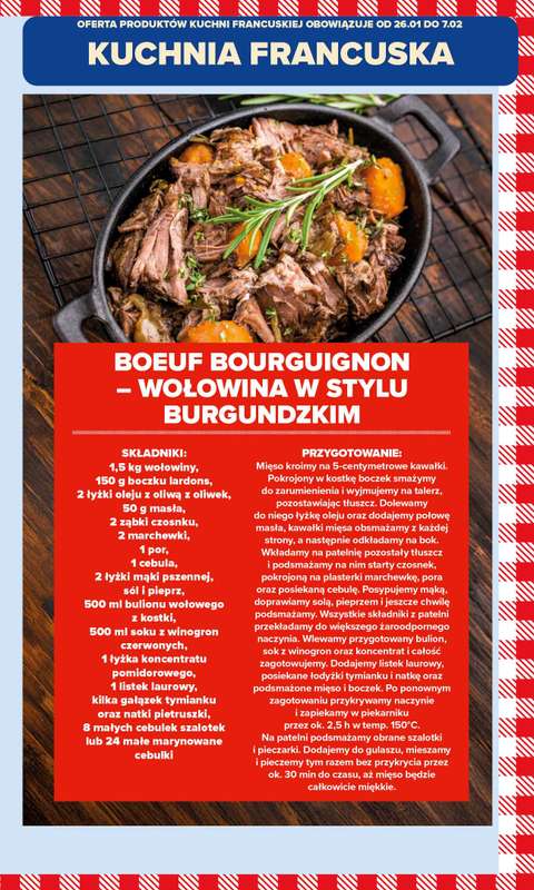 Carrefour Market - gazetka promocyjna Gazetka Kuchnia Francuska od poniedziałku 26.01 do soboty 07.02 - strona 15