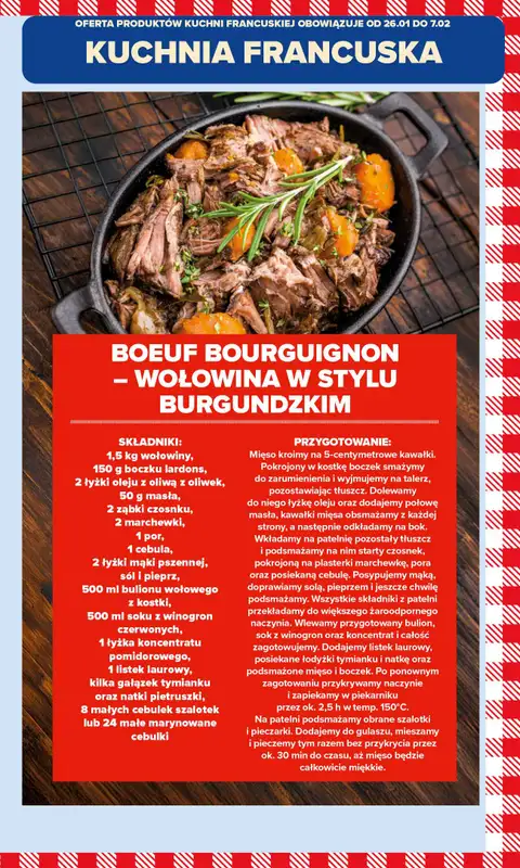 Carrefour Market - gazetka promocyjna Gazetka Kuchnia Francuska od poniedziałku 26.01 do soboty 07.02 - strona 15