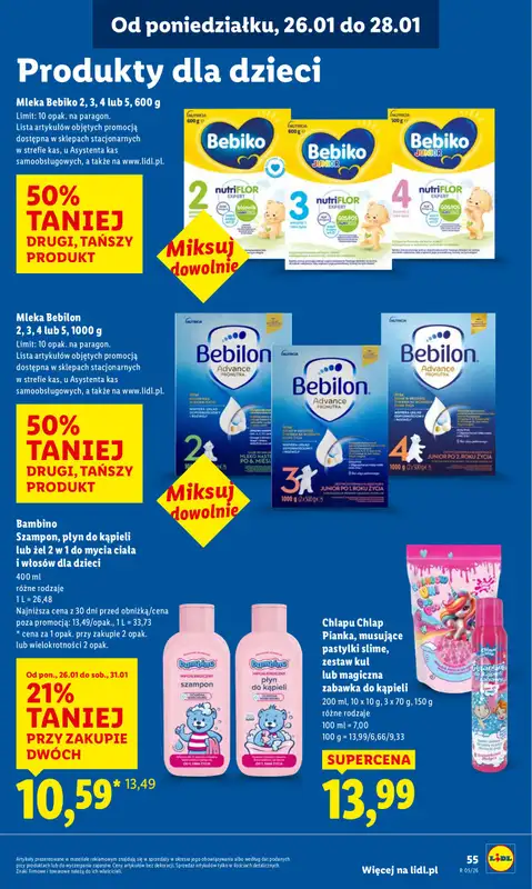 Lidl - gazetka promocyjna Oferta od poniedziałku od poniedziałku 26.01 do środy 28.01 - strona 55