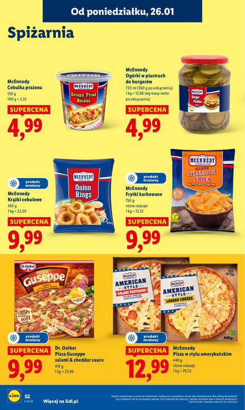 Lidl - gazetka promocyjna Oferta od poniedziałku od poniedziałku 26.01 do środy 28.01 - strona 52