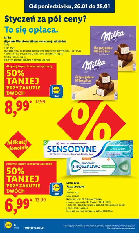 Lidl - gazetka promocyjna Oferta od poniedziałku od poniedziałku 26.01 do środy 28.01 - strona 6