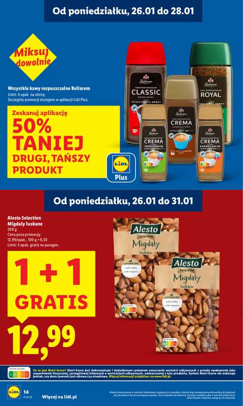 Lidl - gazetka promocyjna Oferta od poniedziałku od poniedziałku 26.01 do środy 28.01 - strona 14