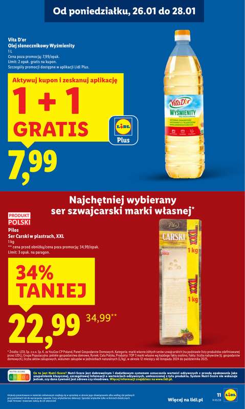 Lidl - gazetka promocyjna Oferta od poniedziałku od poniedziałku 26.01 do środy 28.01 - strona 11