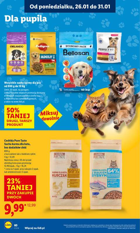 Lidl - gazetka promocyjna Oferta od poniedziałku od poniedziałku 26.01 do środy 28.01 - strona 60