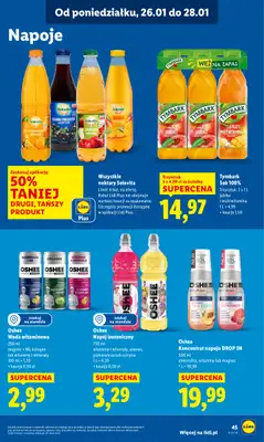 Lidl - gazetka promocyjna Oferta od poniedziałku od poniedziałku 26.01 do środy 28.01 - strona 45