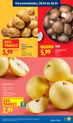 Lidl - gazetka promocyjna Oferta od poniedziałku od poniedziałku 26.01 do środy 28.01 - strona 23