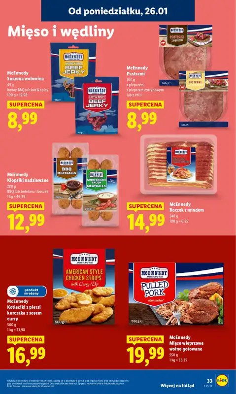 Lidl - gazetka promocyjna Oferta od poniedziałku od poniedziałku 26.01 do środy 28.01 - strona 33