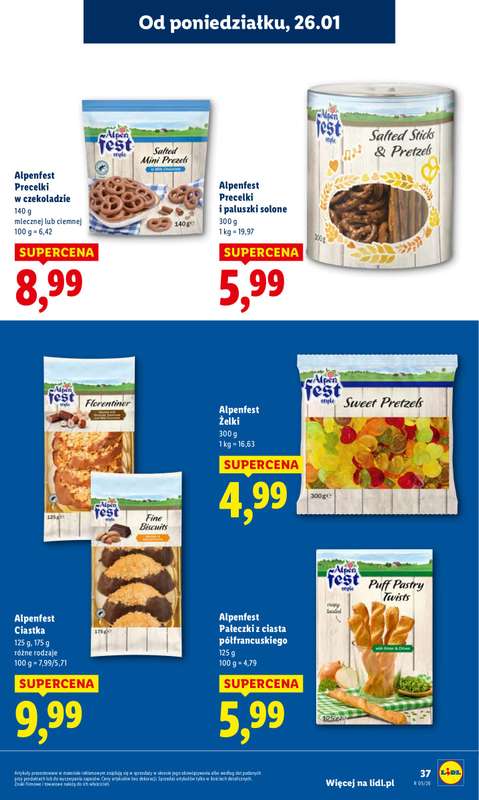 Lidl - gazetka promocyjna Oferta od poniedziałku od poniedziałku 26.01 do środy 28.01 - strona 37