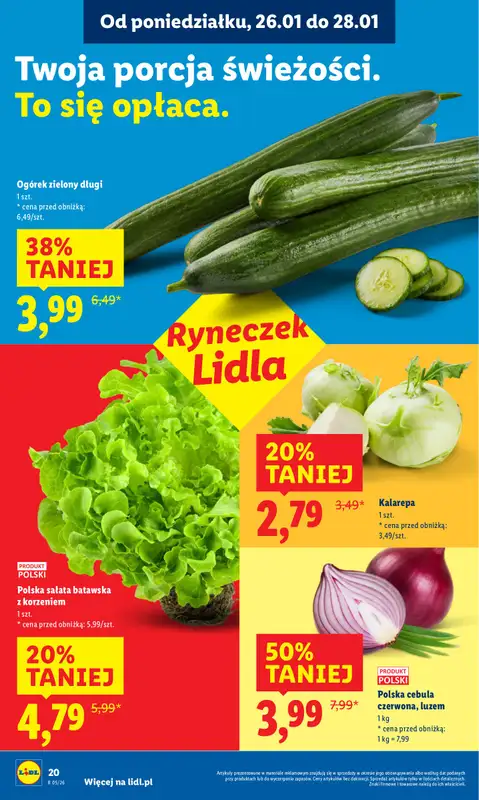 Lidl - gazetka promocyjna Oferta od poniedziałku od poniedziałku 26.01 do środy 28.01 - strona 20