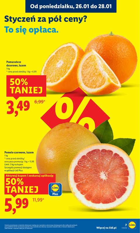 Lidl - gazetka promocyjna Oferta od poniedziałku od poniedziałku 26.01 do środy 28.01 - strona 7