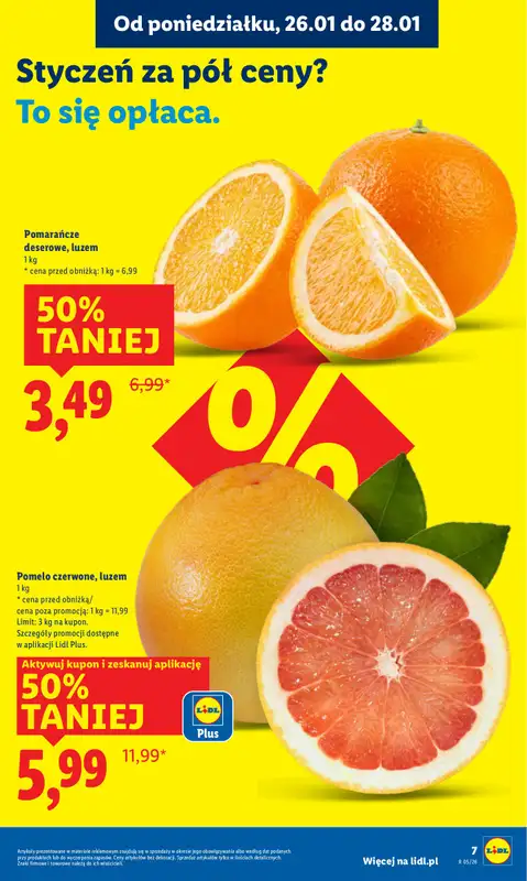 Lidl - gazetka promocyjna Oferta od poniedziałku od poniedziałku 26.01 do środy 28.01 - strona 7