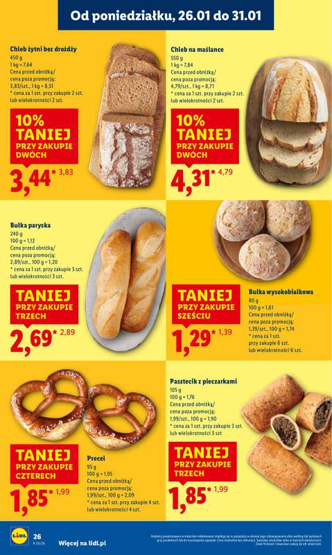 Lidl - gazetka promocyjna Oferta od poniedziałku od poniedziałku 26.01 do środy 28.01 - strona 26