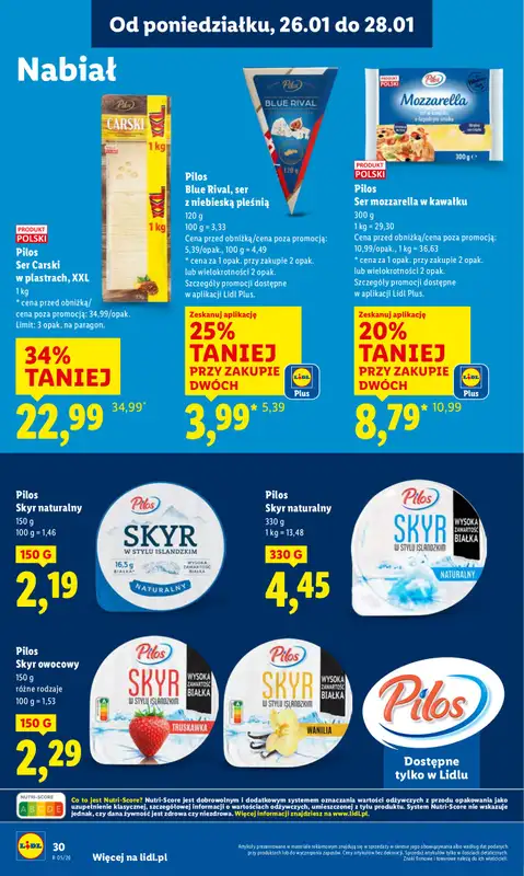 Lidl - gazetka promocyjna Oferta od poniedziałku od poniedziałku 26.01 do środy 28.01 - strona 30