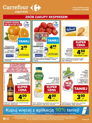 Carrefour Express - gazetka promocyjna Gazetka Express od wtorku 27.01 do poniedziałku 02.02