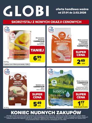 Globi - gazetka promocyjna Gazetka Globi od wtorku 27.01 do poniedziałku 02.02