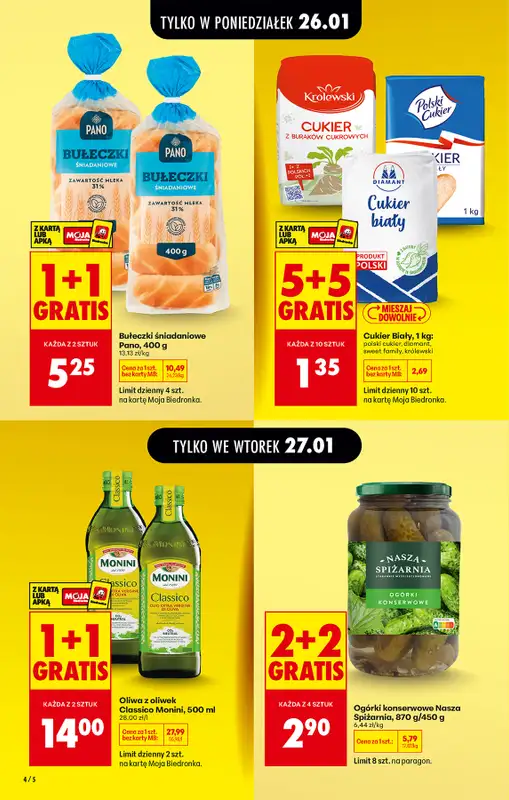 Biedronka - gazetka promocyjna Od poniedziałku od poniedziałku 26.01 do soboty 31.01 - strona 4