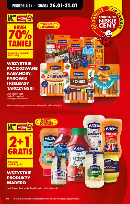 Biedronka - gazetka promocyjna Od poniedziałku, Z ladą tradycyjną od poniedziałku 26.01 do niedzieli 01.02 - strona 8
