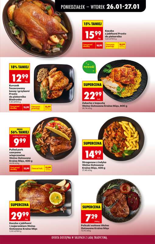 Biedronka - gazetka promocyjna Od poniedziałku, Z ladą tradycyjną od poniedziałku 26.01 do soboty 31.01 - strona 27