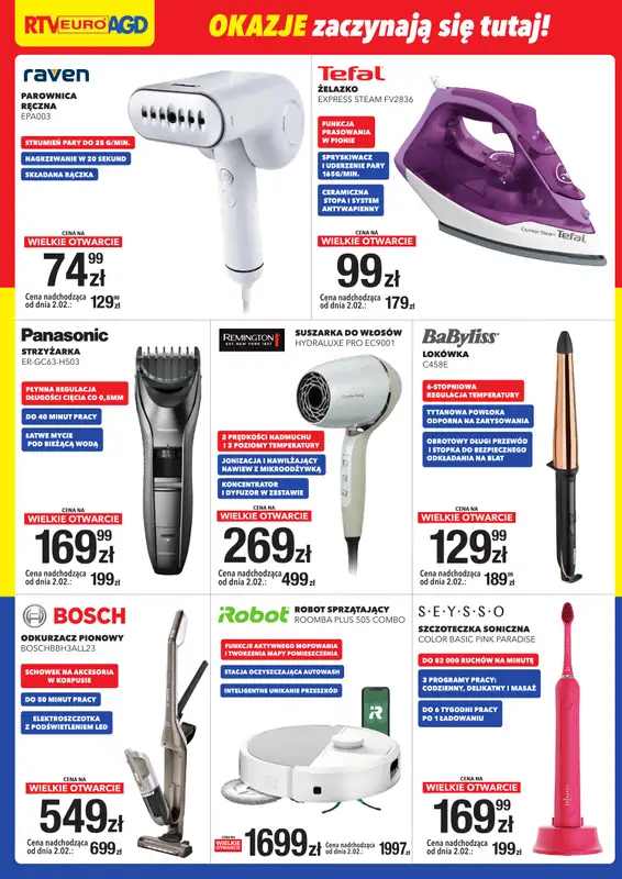RTV EURO AGD - gazetka promocyjna WIELKIE OTWARCIE! Chorzów od czwartku 29.01 do soboty 31.01 - strona 6