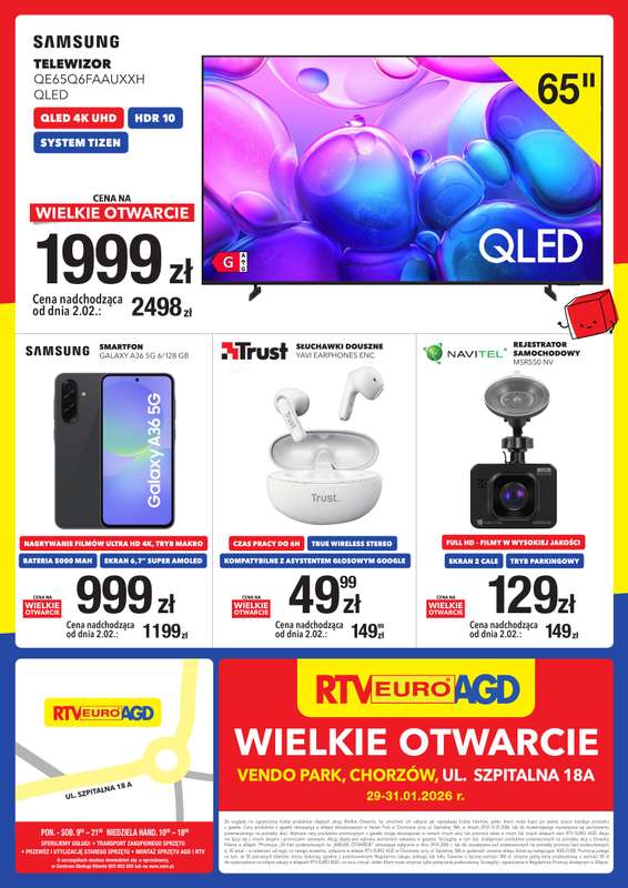 RTV EURO AGD - gazetka promocyjna WIELKIE OTWARCIE! Chorzów od czwartku 29.01 do soboty 31.01 - strona 8
