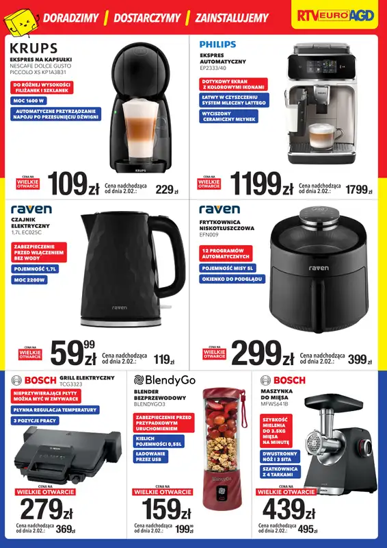 RTV EURO AGD - gazetka promocyjna WIELKIE OTWARCIE! Chorzów od czwartku 29.01 do soboty 31.01 - strona 5