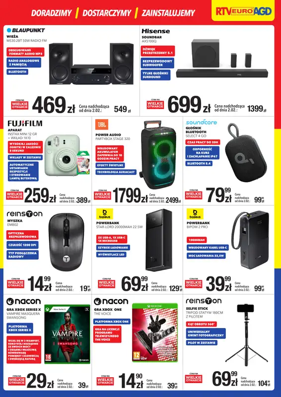 RTV EURO AGD - gazetka promocyjna WIELKIE OTWARCIE! Chorzów od czwartku 29.01 do soboty 31.01 - strona 3