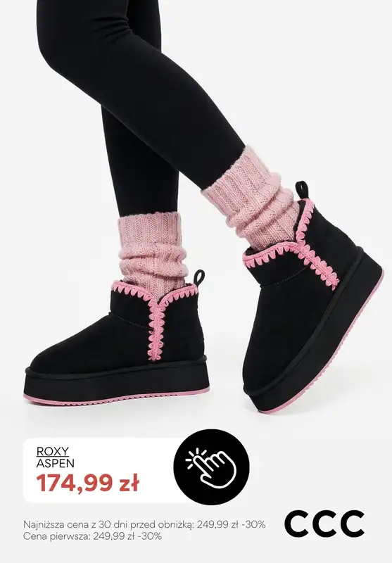 CCC - gazetka promocyjna Śniegowce damskie i mukluki od poniedziałku 26.01  - strona 3