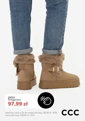 CCC - gazetka promocyjna Śniegowce damskie i mukluki od poniedziałku 26.01  - strona 10