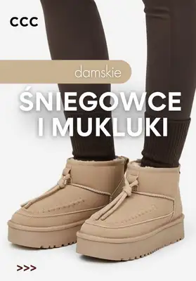 CCC - gazetka promocyjna Śniegowce damskie i mukluki od poniedziałku 26.01 