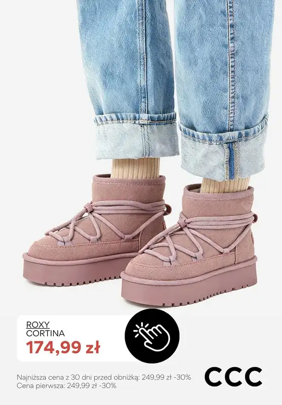 CCC - gazetka promocyjna Śniegowce damskie i mukluki od poniedziałku 26.01  - strona 7