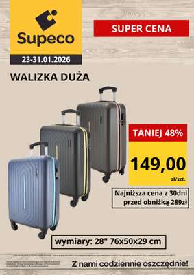 Supeco - gazetka promocyjna Walizki Super ceny od poniedziałku 26.01 do soboty 31.01 - strona 3