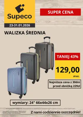 Supeco - gazetka promocyjna Walizki Super ceny od poniedziałku 26.01 do soboty 31.01 - strona 2