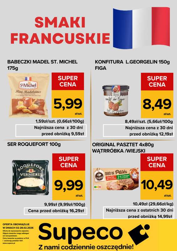 Supeco - gazetka promocyjna Smaki Francuskie od poniedziałku 02.02 do soboty 28.02 - strona 2