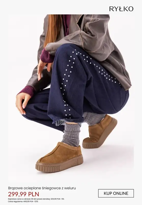 Ryłko - gazetka promocyjna Damskie obuwie ze skóry welurowej od poniedziałku 26.01  - strona 10
