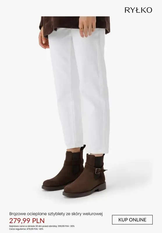 Ryłko - gazetka promocyjna Damskie obuwie ze skóry welurowej od poniedziałku 26.01  - strona 4