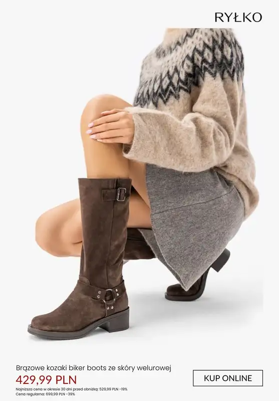 Ryłko - gazetka promocyjna Damskie obuwie ze skóry welurowej od poniedziałku 26.01  - strona 2