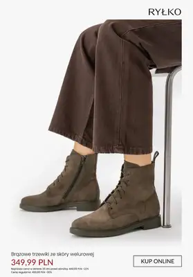Ryłko - gazetka promocyjna Damskie obuwie ze skóry welurowej od poniedziałku 26.01  - strona 6