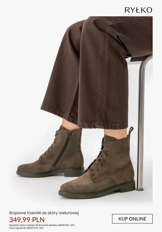 Ryłko - gazetka promocyjna Damskie obuwie ze skóry welurowej od poniedziałku 26.01  - strona 6