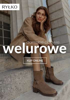Ryłko - gazetka promocyjna Damskie obuwie ze skóry welurowej od poniedziałku 26.01 
