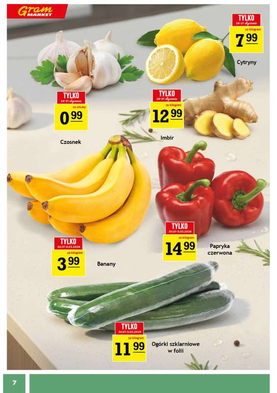 Gram Market - gazetka promocyjna Gazetka od środy 28.01 do wtorku 03.02 - strona 7