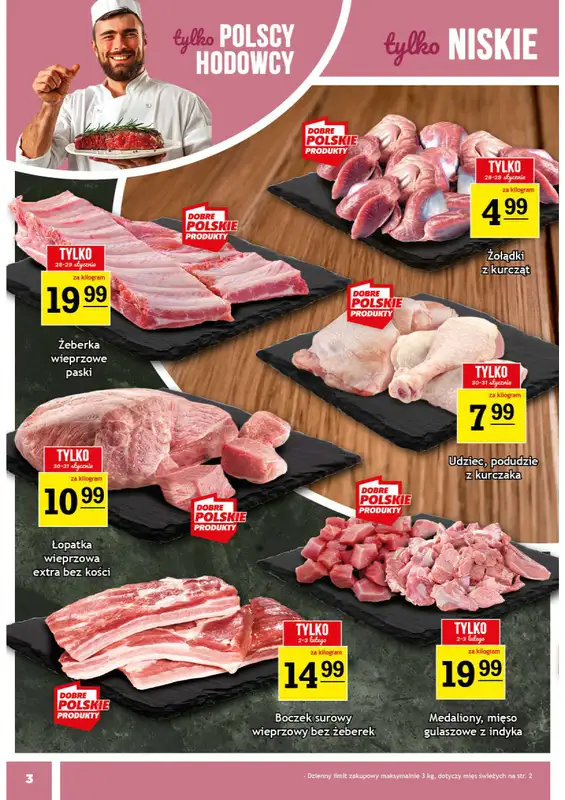 Gram Market - gazetka promocyjna Gazetka od środy 28.01 do wtorku 03.02 - strona 3