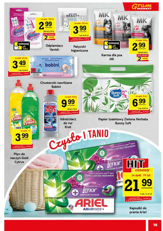 Gram Market - gazetka promocyjna Gazetka od środy 28.01 do wtorku 03.02 - strona 16