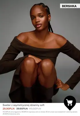 Bershka - gazetka promocyjna Swetry damskie na PROMOCJI od poniedziałku 26.01  - strona 10